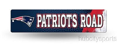 New England Patriots Street Sign NEW! 4"X16" "Patriots Road" Man Cave NFL