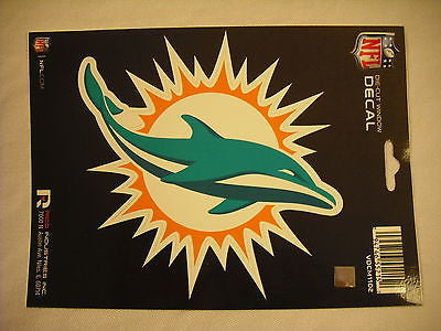 Miami Dolphins New Logo Die Cut Decal NEW!! 6 X 4 Window, Car or Laptop!