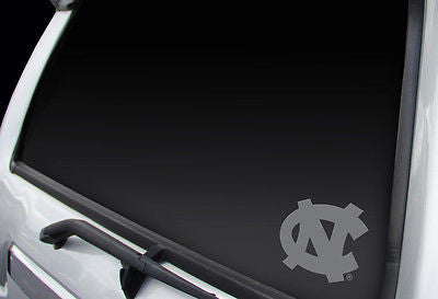 North Carolina Tar Heels Logo Window Graphic Decal!! Chrome FREE SHIPPING!
