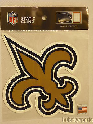 New Orleans Saints Die Cut Static Cling Decal Sticker 5 X 5 NEW! Car Window