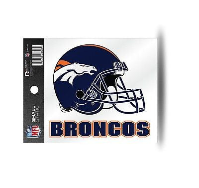 Denver Broncos Helmet Static Cling Sticker NEW!! Window or Car! NFL Manning