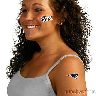 New England Patriots 8-Pack Waterless Temporary Tattoos
