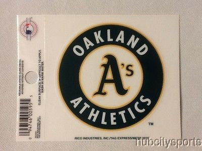 Oakland Athletics Static Cling Sticker Decal NEW!! Window or Car! MLB A's