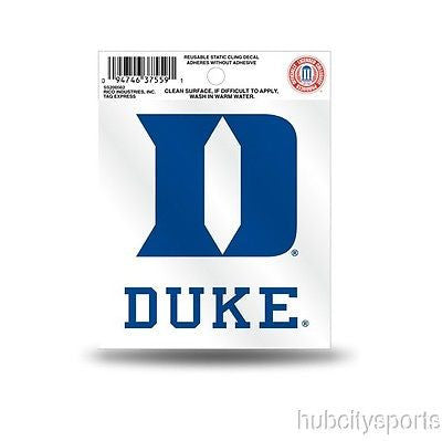 Duke Blue Devils Logo Static Cling Sticker NEW!! Window or Car! NCAA