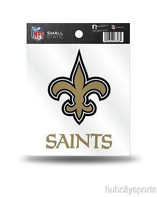 New Orleans Saints Logo Static Cling Sticker NEW!! Window or Car!