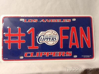 CLIPPERS #1 FAN LICENSE PLATE