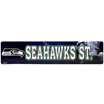 Seattle Seahawks Street Sign NEW!!! 4"X16" "Seahawks St." Man Cave NFL