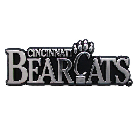 Cincinnati Bearcats Logo 3D Chrome Auto Decal Sticker NEW! Truck or Car