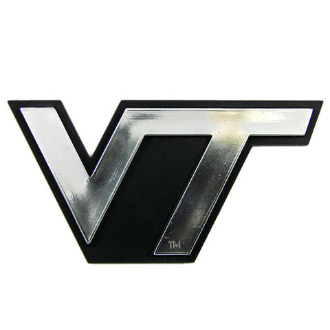 Virginia Tech Hokies Logo 3D Chrome Auto Decal Sticker NEW! Truck or Car