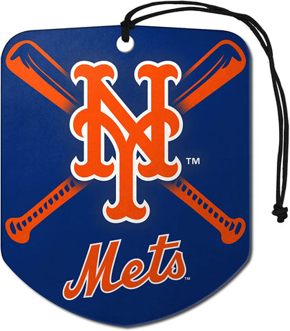 New York Mets Air Freshener Fresh Scent 2 Pack Car Truck NEW 3x3 Inches