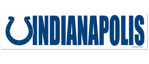 Indianapolis Colts Bumper Sticker NEW!! 3 x 11 Inches Free Shipping! Wincraft