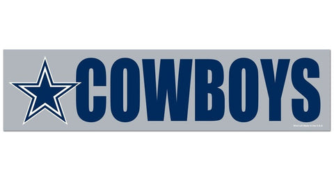 Dallas Cowboys Bumper Sticker NEW!! 3 x 11 Inches Free Shipping! Wincraft