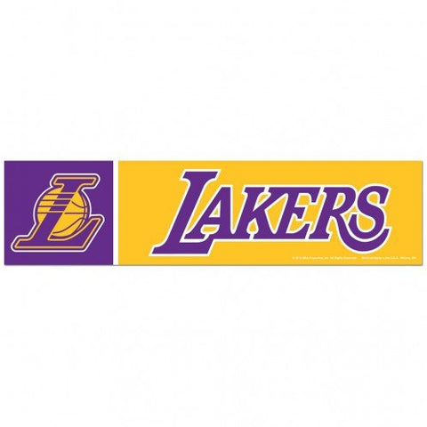 Los Angeles Lakers Bumper Sticker NEW!! 3 x 11 Inches Free Shipping! Wincraft