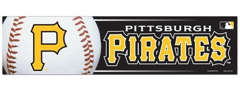 Pittsburgh Pirates Bumper Sticker NEW!! 3 x 11 Inches Free Shipping! Wincraft