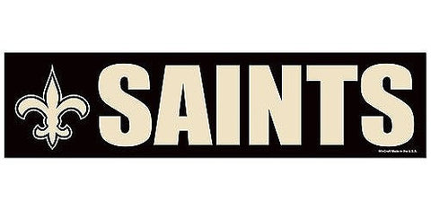 New Orleans Saints Bumper Sticker NEW!! 3 x 11 Inches Free Shipping! Wincraft