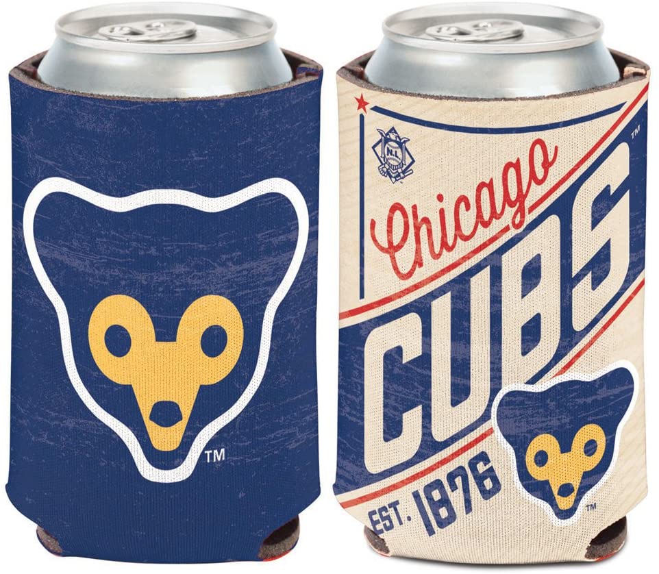 Chicago Cubs Retro Logo Can Koozie Holder Free Shipping! NEW
