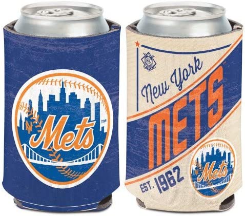 New York Mets Retro Logo Can Koozie Holder Free Shipping! NEW! Collapsible
