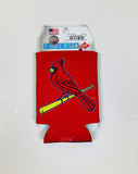 St. Louis Cardinals Can Koozie Holder Collapsible Free Shipping! NEW! 2 Sided