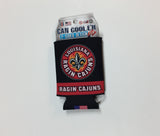 Louisiana Ragin Cajuns "Geaux Cajuns" Can Koozie Holder Free Shipping! NEW! Collapsible