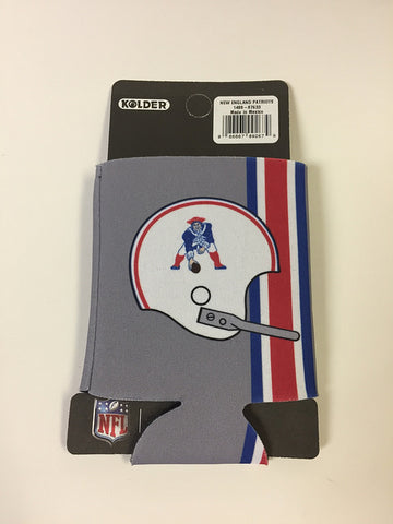 New England Patriots Retro Logo Can Koozie Holder Free Shipping! NEW! Collapsible