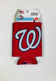 Washington Nationals Logo Can Koozie Holder Free Shipping! NEW! Collapsible