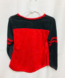 Louisiana Ragin Cajuns Girls Toddler Red Long Sleeve Shirt Sizes 2T-5T Pipsqueak