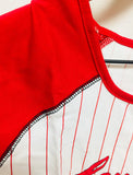 Louisiana Ragin Cajuns Womens Baseball Shirt Sizes S-XL Stripes Roadtrip