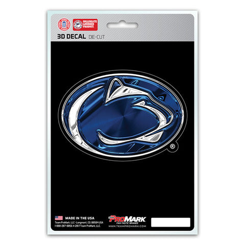 Penn State Nittany Lions 3D Die Cut Decal NEW!! 4 X 3 Window or Car! Flat Decal