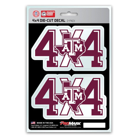 Texas A&M Aggies 4X4 Truck Decal Stickers Free Shipping