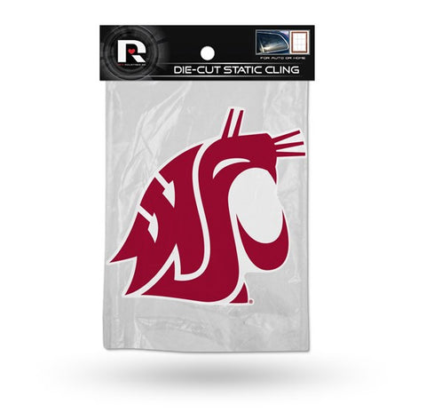 Washington State Cougars Die Cut Static Cling Decal Sticker 5 X 5 NEW!! Car Window