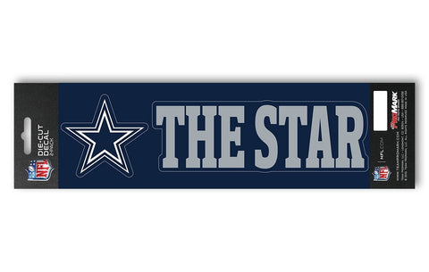 Dallas Cowboys Set of 2 Die Cut Slogan Decal Stickers "The Star"