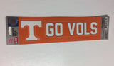 Tennessee Volunteers Set of 2 Die Cut Decal Stickers "Go Vols" Free Shipping