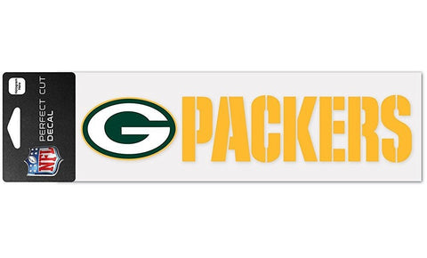 Green Bay Packers Die-Cut Decal 2x9 Perfect Cut Wordmark  Window, Car or Laptop!