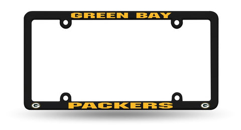 Green Bay Packers Black License Plate Cover Frame NEW!!