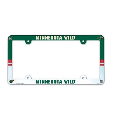 Minnesota Wild Full Color License Plate Cover Plastic