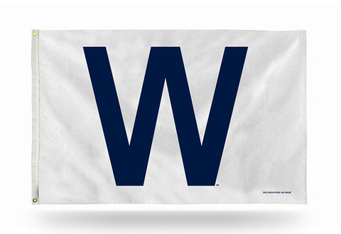 Chicago Cubs W Logo Banner Flag NEW! 3x5 Feet Free Shipping! Fly the W