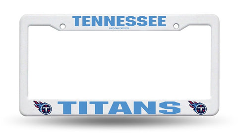 Tennessee Titans White Plastic License Plate Frame NEW Free Shipping!