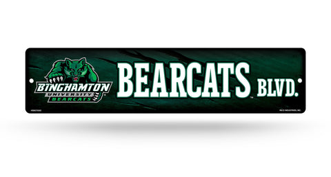 Binghamton Bearcats Street Sign NEW! 4"X16" "Bearcats Blvd." Man Cave NCAA