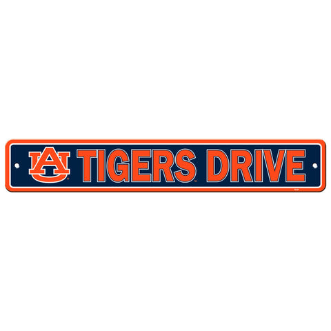 Auburn Tigers Street Sign NEW! 4"x24" "Tigers Drive" Man Cave Free Shipping
