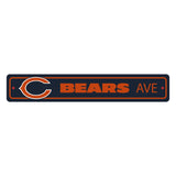 Chicago Bears Street Sign NEW! 4"X 24" "Bears Ave" Man Cave NFL