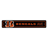 Cincinnati Bengals Street Sign NEW! 4"X 24" "Bengals Ave" Man Cave NFL