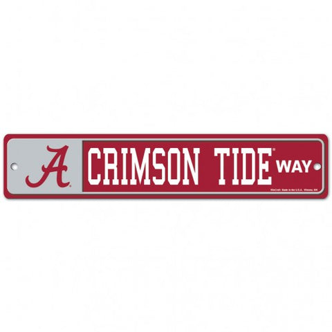 Alabama Crimson Tide Street Sign NEW! 4"X 19" "Crimson Tide Way" Man Cave