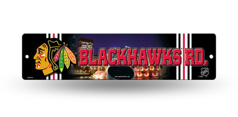 Chicago Blackhawks Street Sign NEW! 4"X16" "Blackhawks Rd." Man Cave NHL
