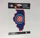 Chicago Cubs State Outline Die-Cut Decal NEW!!!