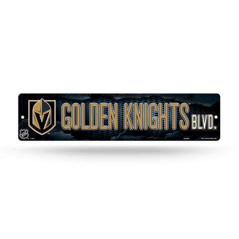 Vegas Golden Knights Street Sign NEW! 4"X16" "Golden Knights Blvd." Man Cave NHL