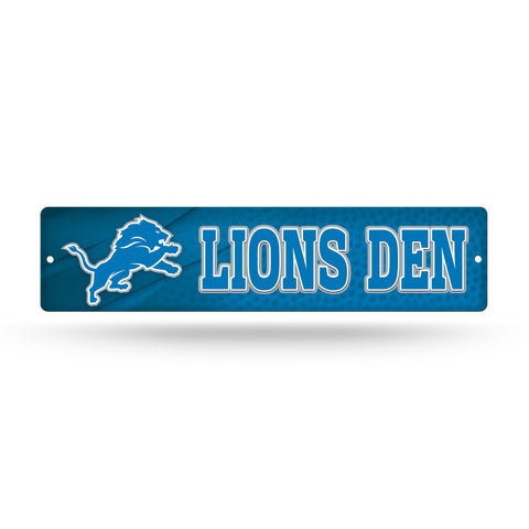 Detroit Lions Street Sign NEW! 4"X16" "Lions Den" Man Cave NFL