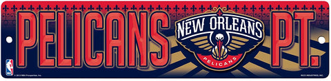 New Orleans Pelicans Street Sign NEW! 4"X16" "Pelicans Pt." Man Cave NBA