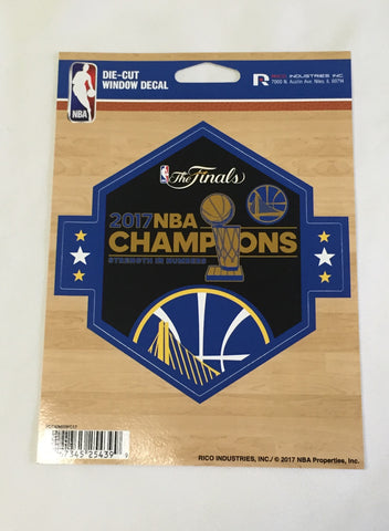 Golden State Warriors NBA Champions Die Cut Decal NEW 5 X 5 Window or Car!!! Laptop