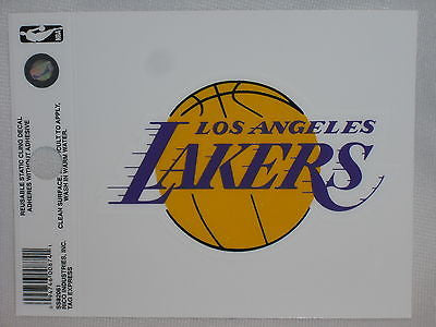 Los Angeles Lakers Logo Static Cling Sticker NEW!! Window or Car! NBA Kobe
