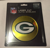 Green Bay Packers Laser Cut Mirror Auto Emblem Disc Decal NEW!! Free Shipping